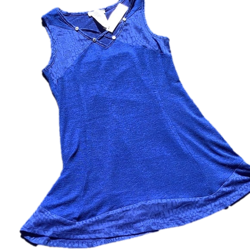 ZOE Ladies Tunic, Royal Blue,  Sz XS NWTs